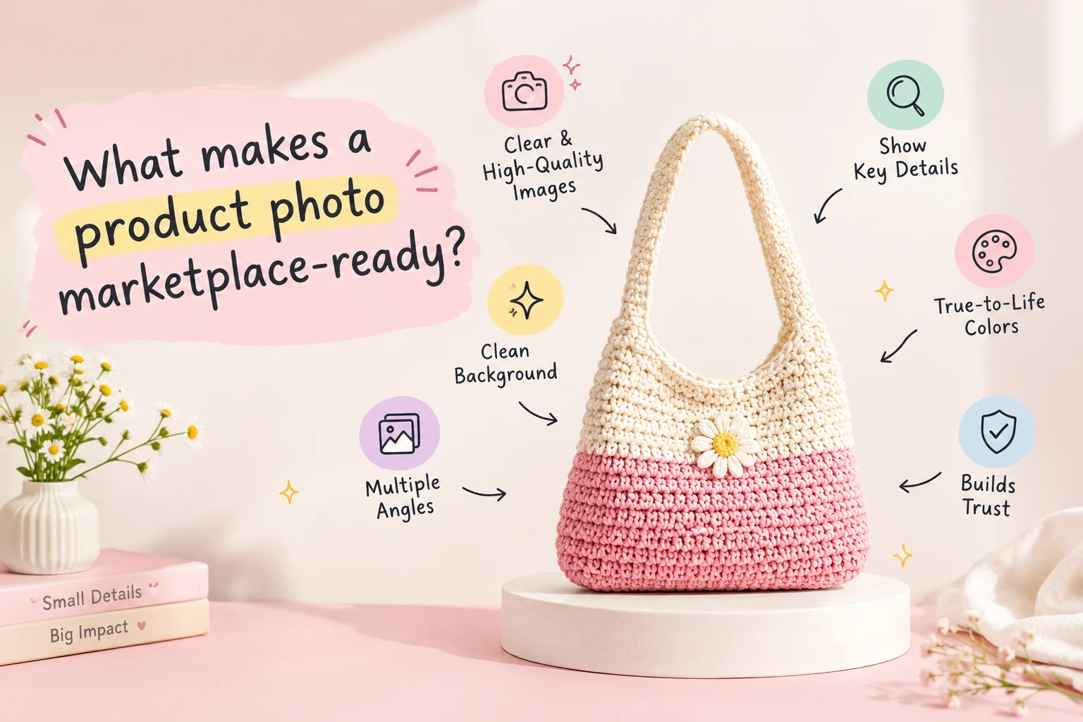 A product being photographed on a clean background