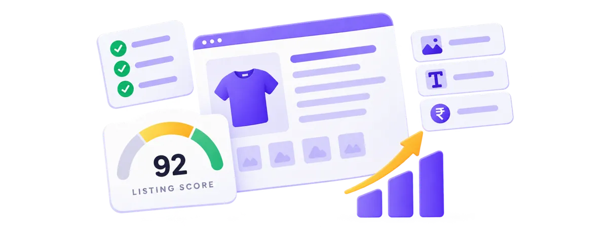 Rocket Listing score card comparing a product opportunity